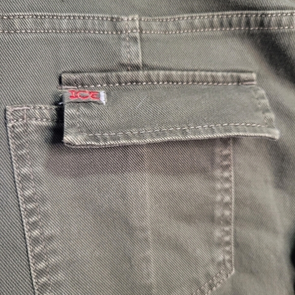 Iceberg Women's Low-rise Ankle Zip Biker Jeans 26 in Green - Picture 6 of 15